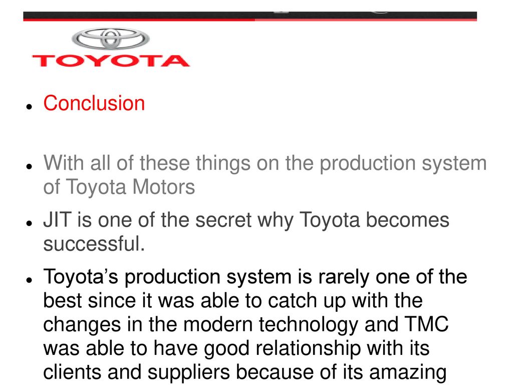recommendation for toyota company